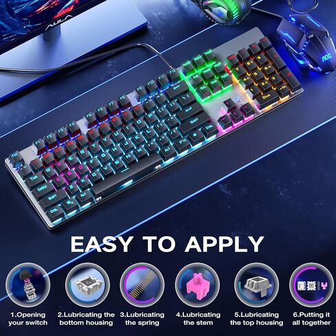 Tribosys-3204-Lubricant لحقنة مفاتيح لوحة المفاتيح الميكانيكية لمفاتيح ومثبتات لوحة المفاتيح الميكانيكية (7.5 مل / 0.53 أونصة) in Kuwait