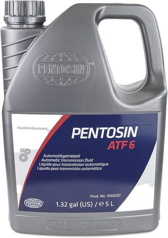 Pentosin 1058207 ATF 6 سائل ناقل الحركة الأوتوماتيكي طويل العمر لمجموعة مختارة من أستون مارتن، أودي، بنتلي، جاكوار، لاند روفر، مازيراتي، رولز رويس - إبريق سعة 5 لتر in Kuwait