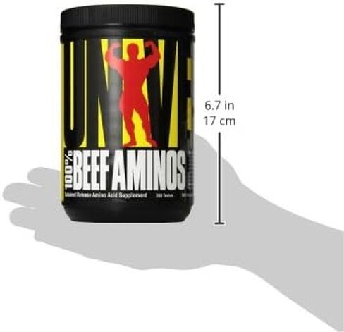 Universal Nutrition - 100% Beef Aminos -3g of Beef Protein Isolate for Recovery and Growth - 200 Tabs in Saudi Arabia