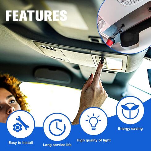 Aumtoni Overhead Map Reading Light Lamp Compatible with Nissan Altima 2013-2018 Nissan Sentra 2013-2015 Replacement #26430-C990D in Saudi Arabia