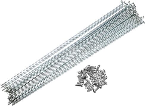 X AUTOHAUX 36 Pcs Bicycle Galvanized Spokes 13G Bike Spoke 268mm Length with Nipples for Most Bicycle in Saudi Arabia