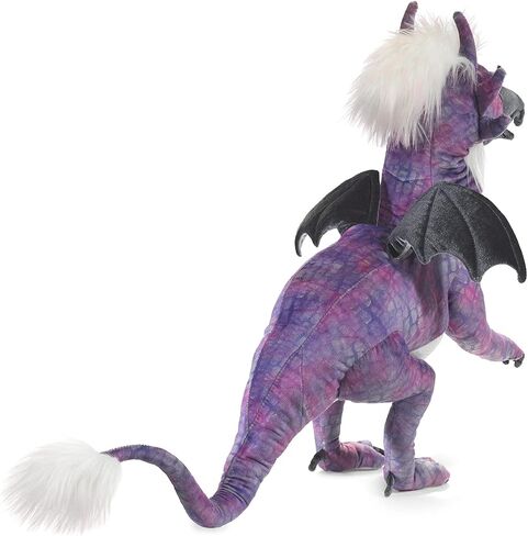 Folkmanis Beaked Dragon Hand Puppet, Purple; Black; White in Saudi Arabia