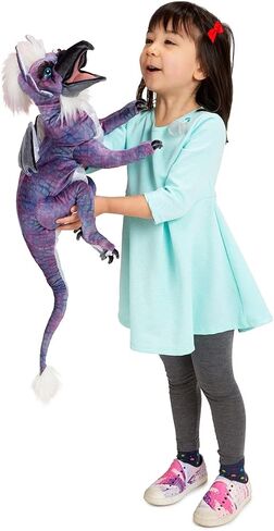 Folkmanis Beaked Dragon Hand Puppet, Purple; Black; White in Saudi Arabia