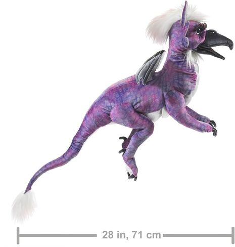 Folkmanis Beaked Dragon Hand Puppet, Purple; Black; White in Saudi Arabia
