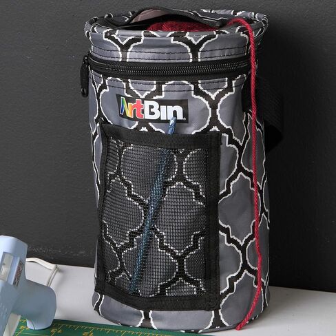 ArtBin 6831AG Mini Yarn Drum, Portable Knitting & Crochet Storage, [1] Poly Canvas Tote Bag, Raspberry in Saudi Arabia