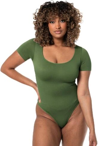 HeyShape - Square Neck Thong Bodysuit in Kuwait