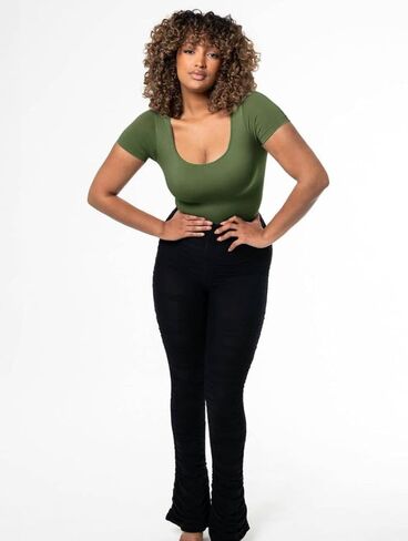 HeyShape - Square Neck Thong Bodysuit in Kuwait