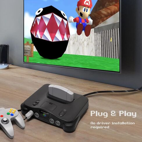 موصل كابل محول TNP N64 RGB/RGBs، متوافق مع شاشات Gamecube وNintendo N64 وSNES وSFC إلى RGB/RGBS (الأحمر والأخضر والأزرق والمزامنة) مع موصلات BNC in Saudi Arabia
