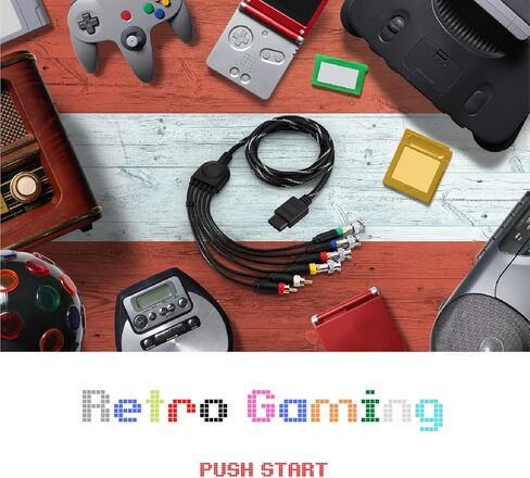 موصل كابل محول TNP N64 RGB/RGBs، متوافق مع شاشات Gamecube وNintendo N64 وSNES وSFC إلى RGB/RGBS (الأحمر والأخضر والأزرق والمزامنة) مع موصلات BNC in Saudi Arabia