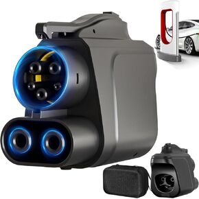 محول NACS إلى CCS بحد أقصى 500 أمبير/1000 فولت، متوافق مع شواحن تيسلا للشحن السريع CCS1 EVs in Kuwait