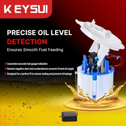 Electric Fuel Pump Module Assembly Compatible with Mercedes-Benz C300 C350 E350 E550 GLK350 2008 2009 2010 2011 2012,3.0L 3.5L 5.5L,Gas,Rear Left Fuel Filter Without Sensor, Replace#2044700794 in Saudi Arabia