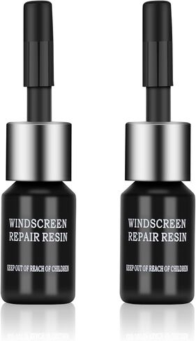 طقم إصلاح الزجاج الأمامي، 2025 تحديث سائل إصلاح زجاج النانو، إصلاح سريع وفعال للرقائق والشقوق والعين الزرقاء وعلى شكل نجمة (أسود + أصفر) in Kuwait