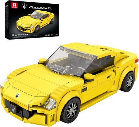 Reobrix Super Sports Car Building Blocks Sets, Classic Collectible Car Model for Teens Ages 14+, Mini Sports Cars Toy Kit for Adult Blue(384 Pieces) in Saudi Arabia