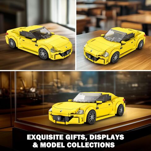 Reobrix Super Sports Car Building Blocks Sets, Classic Collectible Car Model for Teens Ages 14+, Mini Sports Cars Toy Kit for Adult Blue(384 Pieces) in Saudi Arabia