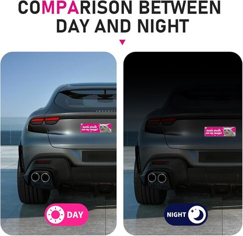 مغناطيس القط الحزين للسيارة – 'Bestie Please Let Me Merge!' ملصق مضحك ومبتكر، تذكير بالصبر، تحذير لطيف للسيارات وسيارات الدفع الرباعي - ملحق ديكور للسائق المبتدئ (وردي) in Kuwait