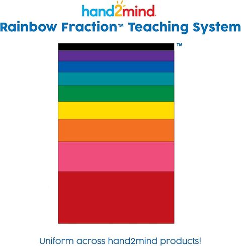 hand2mind Rainbow Fraction Measuring Cups, Kids Montessori Kitchen Tools, Toddler Cooking Tools, Sensory Table Materials, Fraction Manipulatives, Homeschooling Supplies, Easter Baking (Set of 4) in Kuwait