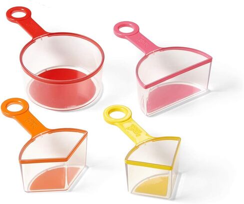 hand2mind Rainbow Fraction Measuring Cups, Kids Montessori Kitchen Tools, Toddler Cooking Tools, Sensory Table Materials, Fraction Manipulatives, Homeschooling Supplies, Easter Baking (Set of 4) in Kuwait