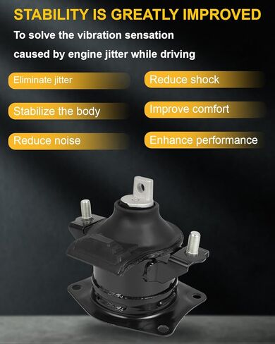 مجموعة حامل نظام التعليق لمحرك المحرك OCPTY متوافقة مع Acura TL Base Type-S 2007 2008، ناقل الحركة الأوتوماتيكي # A4526HY، A4599HY، A4517، A4591، A65022، A65025 (6 قطع) in Saudi Arabia