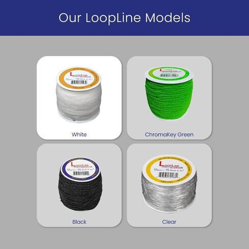 ديكور الأحداث Direct Clik Clik Loopline - مثالي لتعليق قطع العرض بشكل مثالي - إمدادات تحسين المنزل - سهولة الربط والفك - 328 قدمًا - أبيض in Kuwait