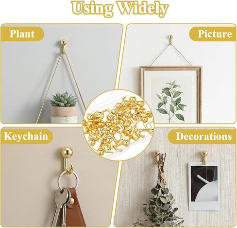 30 Pcs Gold Push Pin Picture Hooks, Thumbtacks for Wall Hanger Musical Note Shape Small Hook Pins Decorative Wall Hooks for Hanging Pictures, Thumb Tacks for Bulletin Board Office Home Decor in Saudi Arabia