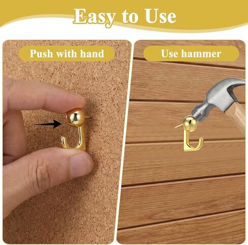 30 Pcs Gold Push Pin Picture Hooks, Thumbtacks for Wall Hanger Musical Note Shape Small Hook Pins Decorative Wall Hooks for Hanging Pictures, Thumb Tacks for Bulletin Board Office Home Decor in Saudi Arabia