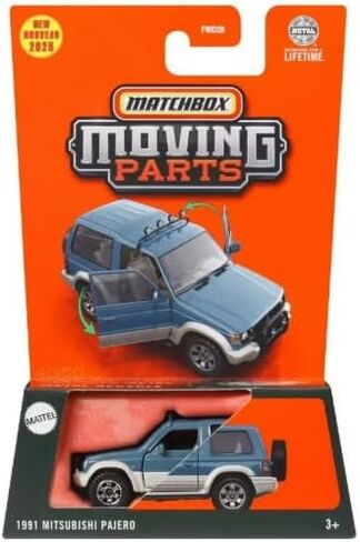 Matchbox Moving Parts 1991 Mitsubishi Pajero [Blue SUV] 40/50, 1:64 Scale Diecast Vehicle in Saudi Arabia