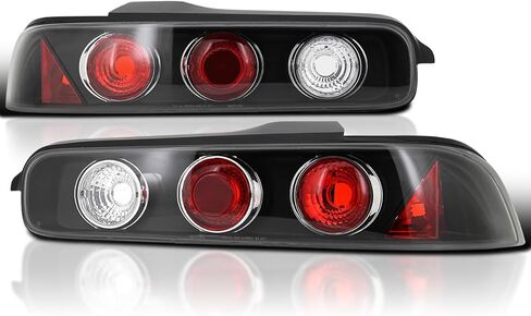 SPEC-D TUNING Glossy Black Housing Dark Smoke Lens Tail Lights Compatible with 1994-2001 Acura Integra 2Dr, Left + Right Pair Assembly in Saudi Arabia