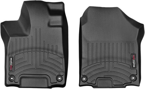 بطانات أرضية مخصصة من Weathertech لسيارة Honda Passport، Pilot، Pilot - الصف الأول (448391)، أسود in Saudi Arabia