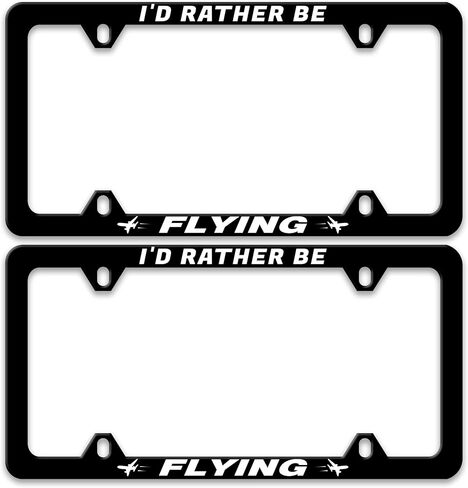 2 Pack Red Ladybug License Plate Frame Animal Flowers License Plate Holders Funny Stainless Steel Auto Accessory Bracket 2 Hole with Screws Universal Us Car License Plate Frames 6x12 in for Women Men in Saudi Arabia