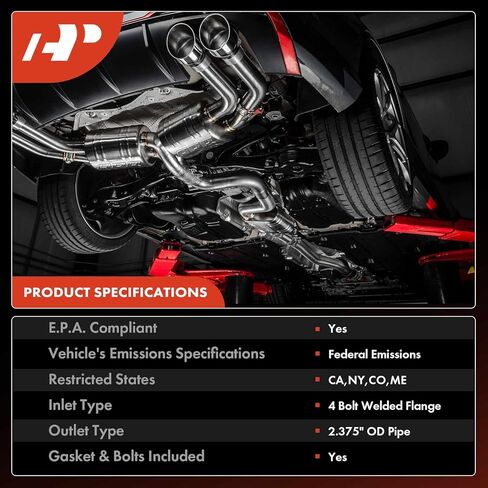 محول حفاز A-Premium مع مجموعة حشية متوافقة مباشرة مع Volkswagen Passat 2006 2007 2008 2.0L, E.P.A. متوافق in Saudi Arabia