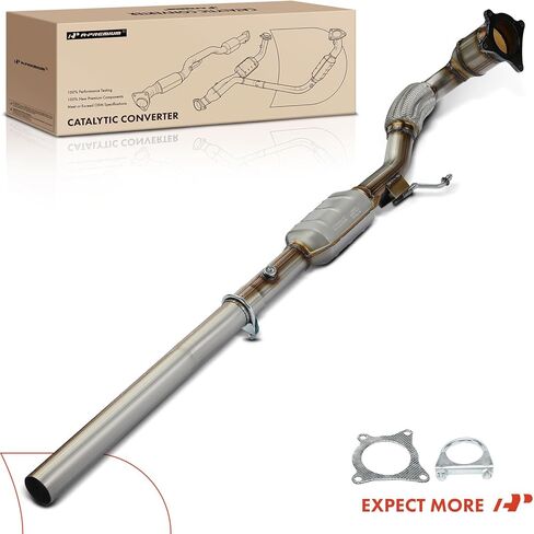 محول حفاز A-Premium مع مجموعة حشية متوافقة مباشرة مع Volkswagen Passat 2006 2007 2008 2.0L, E.P.A. متوافق in Saudi Arabia