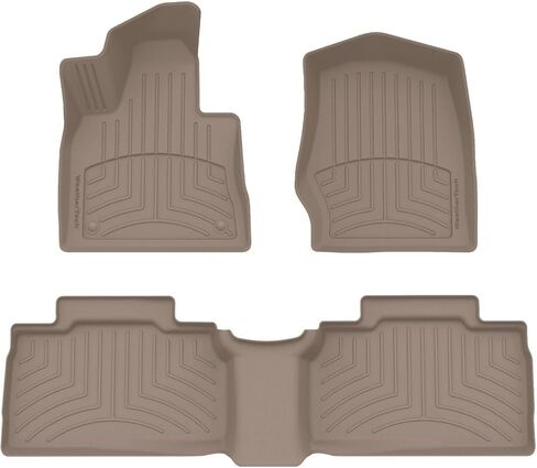 سجادات أرضية Weathertech FloorLiner HP Custom Fit لسيارة Ford Explorer ST، Explorer، Explorer Hybrid - الصف الأول والثاني (441716-1-2IM)، أسود in Saudi Arabia