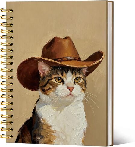 مجلة دفتر مضحكة هدايا المسترد الذهبي للنساء والرجال، والهدايا الغربية للنساء، وأجهزة الكمبيوتر المحمولة لطيف للنساء الفتيات زملاء العمل عشاق المسترد الذهبي، واللوازم المكتبية مدرسة رعاة البقر الغربية A5 in Kuwait