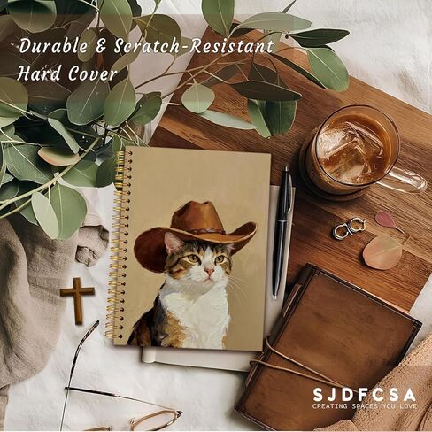 مجلة دفتر مضحكة هدايا المسترد الذهبي للنساء والرجال، والهدايا الغربية للنساء، وأجهزة الكمبيوتر المحمولة لطيف للنساء الفتيات زملاء العمل عشاق المسترد الذهبي، واللوازم المكتبية مدرسة رعاة البقر الغربية A5 in Kuwait