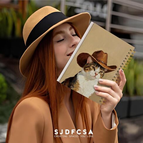 مجلة دفتر مضحكة هدايا المسترد الذهبي للنساء والرجال، والهدايا الغربية للنساء، وأجهزة الكمبيوتر المحمولة لطيف للنساء الفتيات زملاء العمل عشاق المسترد الذهبي، واللوازم المكتبية مدرسة رعاة البقر الغربية A5 in Kuwait