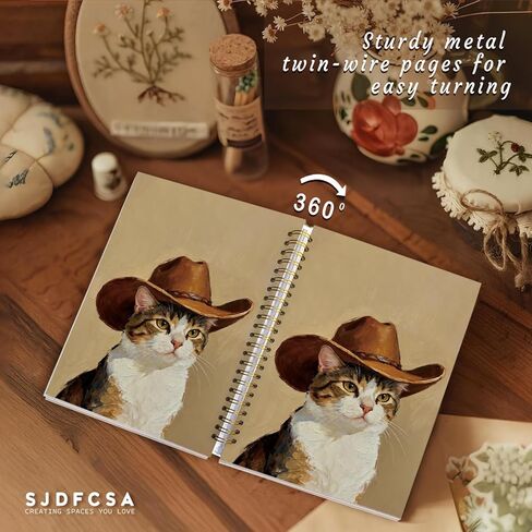 مجلة دفتر مضحكة هدايا المسترد الذهبي للنساء والرجال، والهدايا الغربية للنساء، وأجهزة الكمبيوتر المحمولة لطيف للنساء الفتيات زملاء العمل عشاق المسترد الذهبي، واللوازم المكتبية مدرسة رعاة البقر الغربية A5 in Kuwait