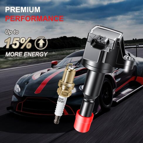 UF581 Ignition Coils Pack Iridium Spark Plugs Fits for Honda Fit L4 1.5L 2007 2008 Replaces# UF581 7092 Set of 4 in Saudi Arabia