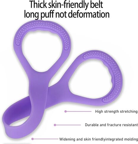 Figure 8 Fitness Resistance Band, Elastic Bands for Exercise, Stretching Strap, for Arm,Shoulder, Back,Leg Stretching, Exercise Equipment for Yoga, Pilates,Physical Therapy,Stretching（3 Pack） in Saudi Arabia