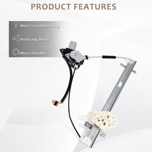 Front Left Driver Side Power Window Regulator with Motor Assembly Compatible for 2002-2006 Honda CR-V, Replacement 741-302, 72250S9AA02, 72250S9AA03 in Saudi Arabia