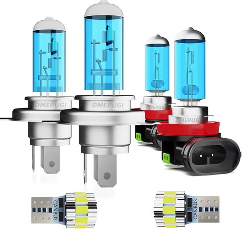 Compatible With Mazda 2 2011-2019, 9003 High Low Beam + H11 Fog Lights Halogen Light Bulb Combo,Bright Halogen Replacement Headlight Bulbs,Plug N Play, Pack of 4 in Saudi Arabia