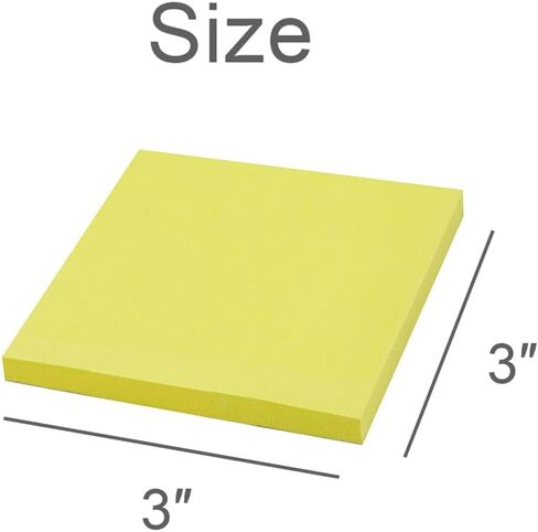 Sticky Notes 3x3 Inches, Yellow Colors Self-Stick Pads, Easy to Post for Home, Office, Notebook (40) in Saudi Arabia