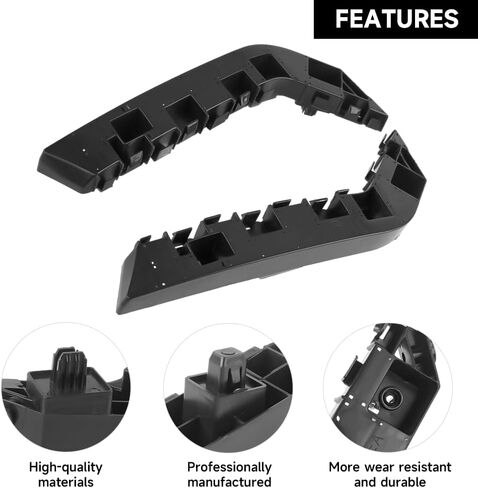 1 Pair Left and Right Side Front Bumper Bracket Bumper Mount Support Bracket - Compatible for Honda Civic 1.5L L4 - Gas, 2.0L L4 - Gas 2016-2021 - Replace Part 71193-TBA-A00, 71198-TBA-A00 in Saudi Arabia
