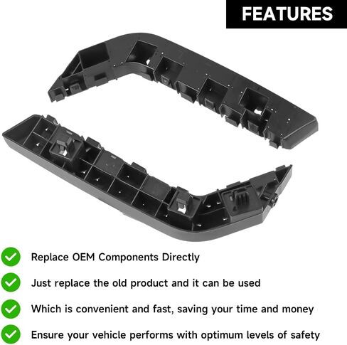 1 Pair Left and Right Side Front Bumper Bracket Bumper Mount Support Bracket - Compatible for Honda Civic 1.5L L4 - Gas, 2.0L L4 - Gas 2016-2021 - Replace Part 71193-TBA-A00, 71198-TBA-A00 in Saudi Arabia