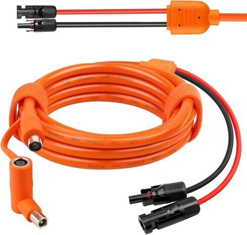 كابل تمديد شحن بالطاقة الشمسية إلى DC 8 مم بطول 6 أقدام و12AWG+14AWG مع موصل لوحة شمسية إلى DC7909/8020 متوافق مع Anker وGZ Yeti وBLUETT وJackery محطة الطاقة المحمولة in Kuwait
