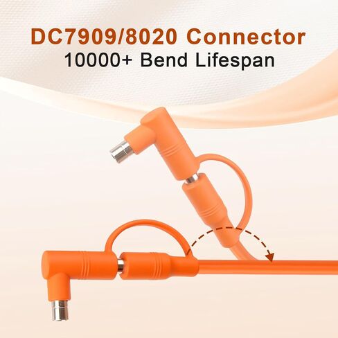 كابل تمديد شحن بالطاقة الشمسية إلى DC 8 مم بطول 6 أقدام و12AWG+14AWG مع موصل لوحة شمسية إلى DC7909/8020 متوافق مع Anker وGZ Yeti وBLUETT وJackery محطة الطاقة المحمولة in Kuwait
