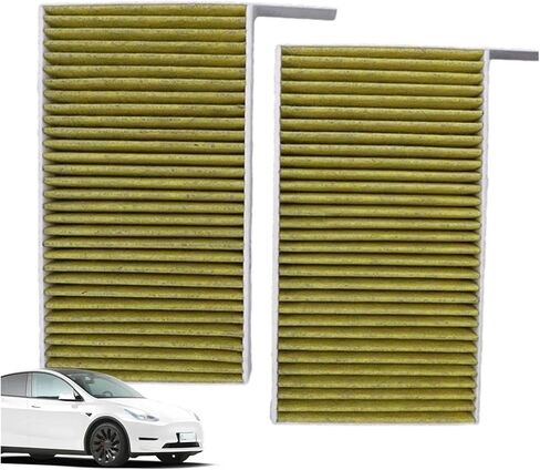 Compatible For Tesla Model 3 And Model Y. Car Air Conditioner Air Filter Replacement Kit For Cabin Air Filter. in Saudi Arabia