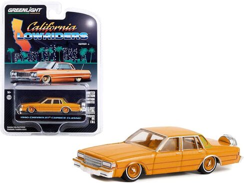 Greenlight 1964 Chevrolet Impala Copper Brown Metallic with Graphics California Lowriders Series 2 1/64 Diecast Model Car in Saudi Arabia