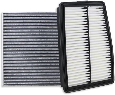 فلتر هواء المحرك Kefly 28113-L1000 وفلتر هواء المقصورة 97133-L0000 مناسب لـ 2021-2025 Hyundai Santa Fe 2022-2025 Santa Cruz، 2021-2025 Kia Sorento 2023-2025 Sportage 2021-2025 K5 2.5L 4Cyl L Gas in Kuwait