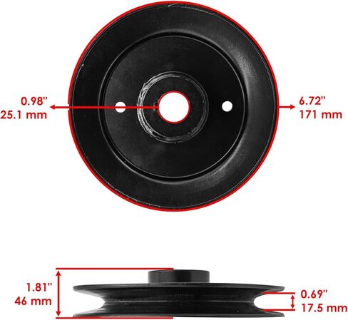 Powersports Replacement Parts for Spindle Pulley for Husqvarna BZ6127 BZ6134 ZTH6123 ZTH6126 6127 539104420 61" Mod-C33C-39688 in Saudi Arabia