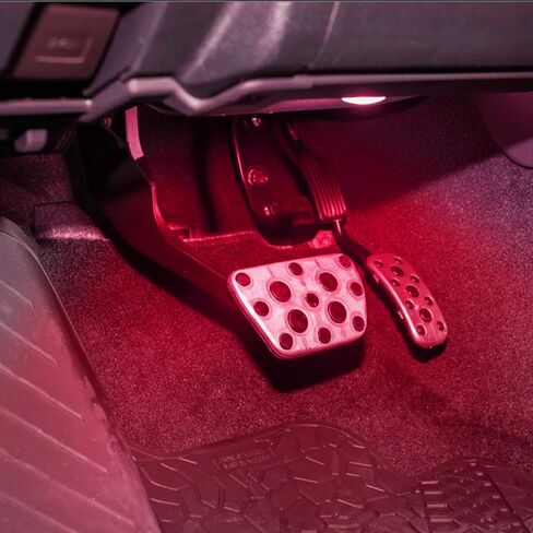 2PCS Footwell LED Lights fit for 4Runner/Tacoma Floor Foot Ambient Lighting Under Dash Footwell Inside Light for Toyota Interior Accessories (Red) in Saudi Arabia